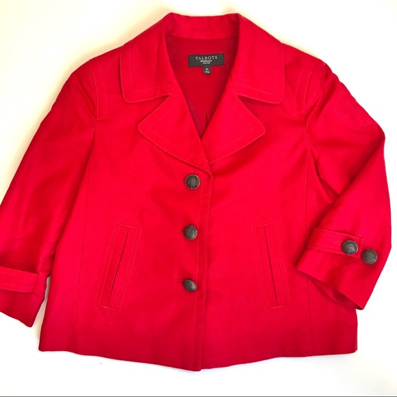 TALBOTS Cropped Swing Jacket - Picture 7 of 8